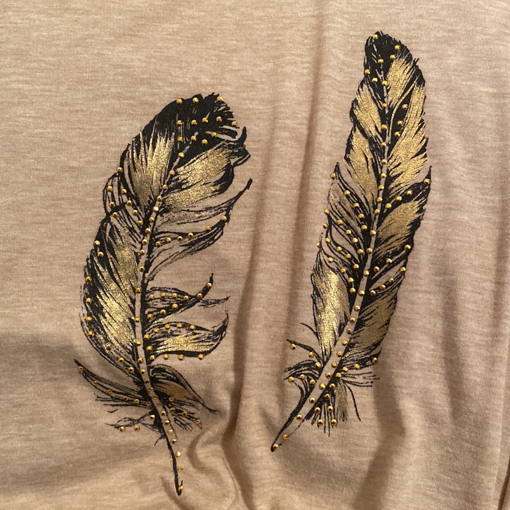 SJS Tan Short Sleeve Top…size 2X - Picture 4 of 5